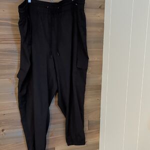 Source Unknown Black Men's Cargo Drawstring Pants